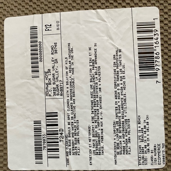 Life is a Beach Rug - Picture 3 of 4